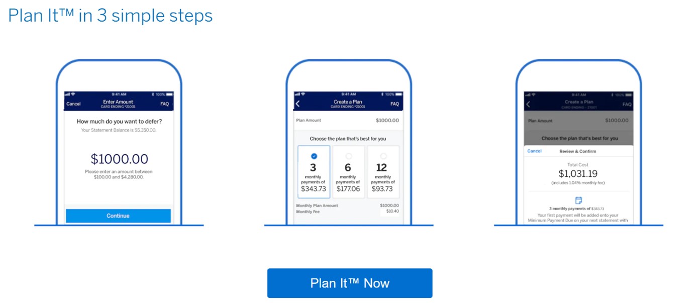 amex plan it in 3 simple steps