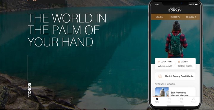 marriott bonvoy world in palm of your hands