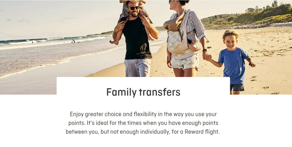 qantas points family transfers