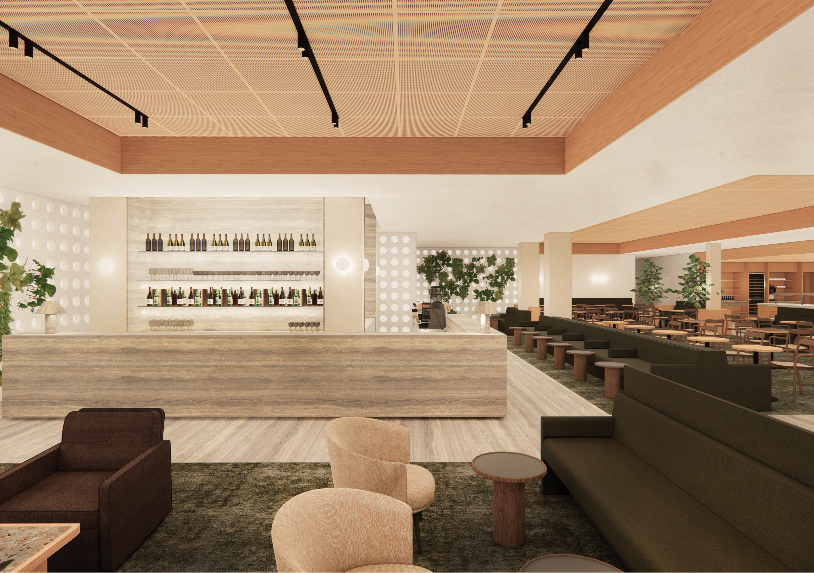 qantas auckland international lounge image